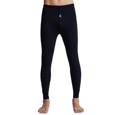 

Playboy alpaca warm pants men plus velvet thickening long pants men warm leggings men deep gray ash