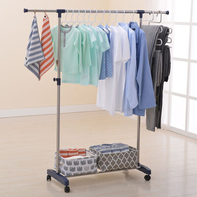 

Increasingly new drying rack single pole balcony floor retractable lifting mobile drying rack RYX-03-001