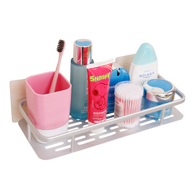

Bathroom rack wall hanging bathroom rack free punching toilet suction wall suction cup Bathroom Storage tripod