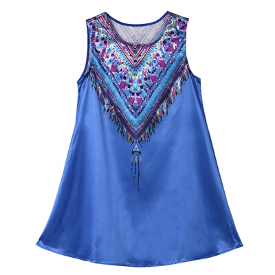

CANIS@New Summer Sexy Women's Sleeveless Ethnic Style Casual Mini Dress