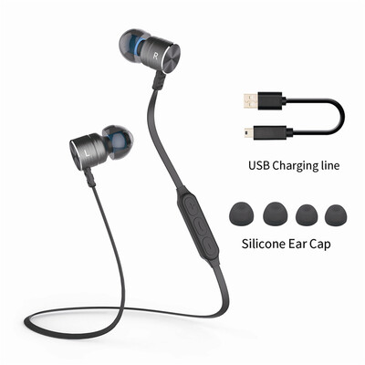 

Hongsund HB801 Magnetic Wireless Earphones Sport Running Bluetooth Headsets with Mic Stereo Headphones For iPhone Xiaomi Android