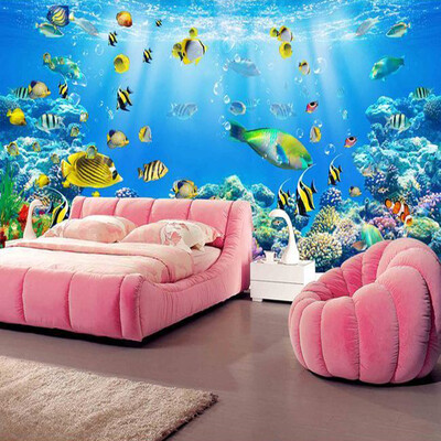 

Custom photo wallpaper 3D ocean world theme large mural living room sofa wallpaper living room bedroom wallpaper mural