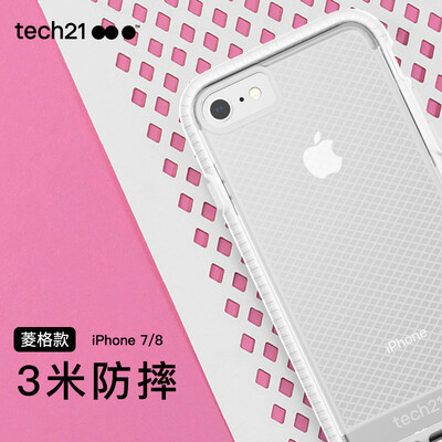 

Tech21 Apple 78 Mobile Shell iPhone78 Anti-fall Mobile Shell Cover 3 m Drop Lingge Section 47 Inch White