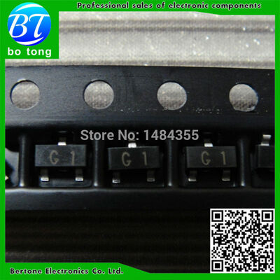 

50PCS New MMBT5551LT1G MMBT5551 2N5551 06A 160V Marking code G1 NPN transistor SOT23