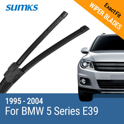 

SUMKS Wiper Blades for BMW 5 Series E39 /5 Series E60 / E61 24"& 23" / 26"& 22" Fit pinch tab Arms / Side Latch Arm 1995 to 2010