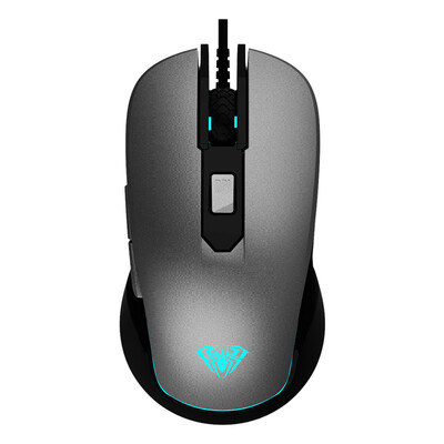 

Tarantula AULA G502 colorful light breathing lamp glow mouse game gaming mouse can pressure gun silent version of iron gray Jedi survival chicken mouse