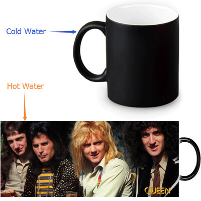 

Queen 350ml12oz Heat Reveal Mug Color Change Coffee Cup Sensitive Morphing Mugs Magic Mug Milk Tea Cups