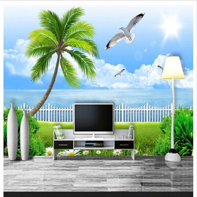 

Custom 3d mural wallpaper 3D ocean view wallpaper living room bedroom wallpaper mural