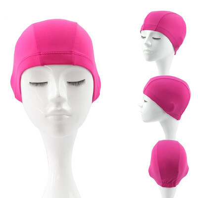 

Caster male and female common comfortable cloth cap swimming cap long hair ear protection swimming cap