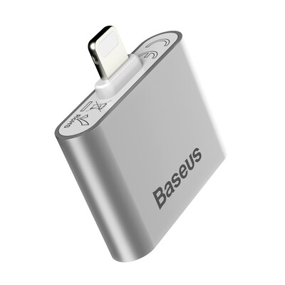 

BASEUS Dual 2 Lightning Adapter Charge Headphone Audio Splitter Double IP Socket or iPhone X 7 8 Plus ChargingTransfer dataCall