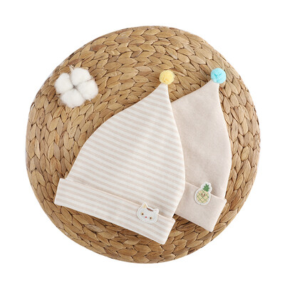 

WELLBER baby hat baby newborn baby hat color cotton four seasons hat two loaded  code