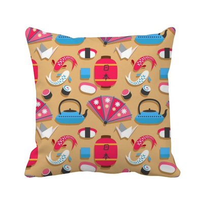 

Crane Repeat JapanPattern Square Throw Pillow Insert Cushion Cover Home Sofa Decor Gift