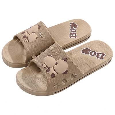 

Antarctic Nanjiren slippers male panda couple bathroom shower home sandals dark blue 45 yards 19D010