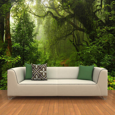 

Custom 3D Wall Murals Wallpaper Primeval Forest Large Wall Painting Modern Living Room TV Background Decor Photo Mural Wallpaper