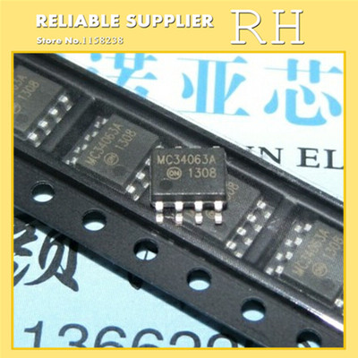 

100PCS /LOT MC34063 MC34063A 34063A SOP-8 1.5A Switching Regulators