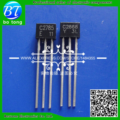 

100pcslot genuine 2SC2668-Y 2SC2668-O C2668-Y C2668 2SC2668 TO-92S