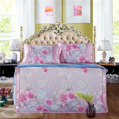 

Arctic velvet mat home textile printing ice silk seat three-piece comfortable folding air-conditioned seats summer mat ten miles peach 15 m bed