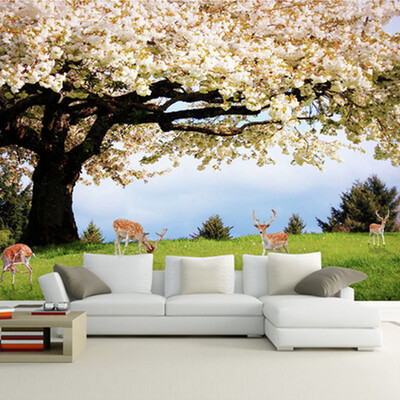 

Пользовательские обои для фото Cherry Tree Deer Scenery TV Back Обои для рабочего стола Обои для рабочего стола Обои для рабочего стола Обои для рабочего стола
