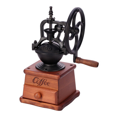 

Yami (Yami) small iron wheel hand shake coffee machine coffee beans grinding machine manual coffee machine YM3511
