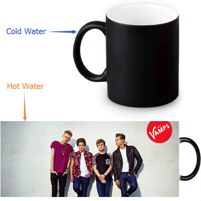 

Vamp 350ml / 12oz Heat Show Show Mug Color Change Чашка кофе Чувствительные морфинг-кружки Волшебная чашка для чайных чашек