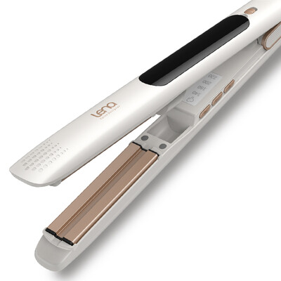 

Lena Ultrasonic Nano Oil Spray Hair Straighten Dual Hair Straightener Lavender Oil Splint Button Hair Straight Bangs Curler LN-605