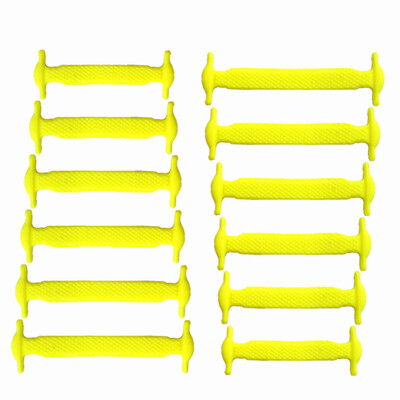 

JUP 1 Set 12 Pcs New Kids Child No Tie Shoelaces All Sneakers Applicable Shoelaces Elastic Silicone Shoelaces Sneakers Fit Belt