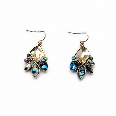 

Elegant Colorful Crystal Earrings Womens Small Earrings