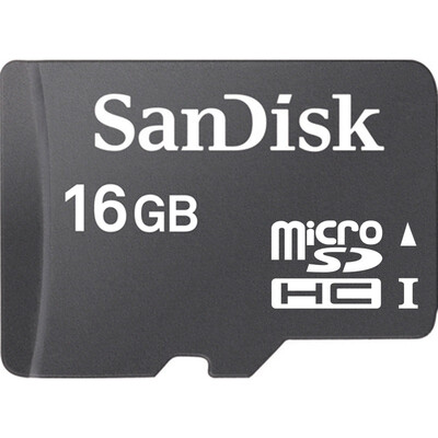 

SanDisk 16GB micro SD storage expansion card