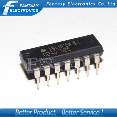 

10PCS CD4075BE DIP14 CD4075 DIP new and original IC free shipping