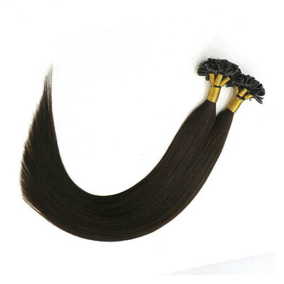 

Occident Fashion Brazilian Human Hair Extensions Natural Color Straight U Tip Hair Extension