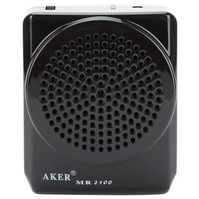 

Love AKER MR2100 small bee loudspeaker portable waist hanging lithium call speaker teacher dedicated sound red