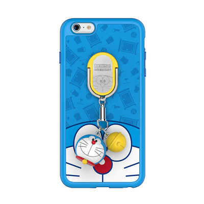 

Рок (ROCK) iPhone6 ​​Мобильный Shell Doraemon Apple 6 Мультфильм Симпатичные 6s Украшения Обложка Обложка Кольцо 6s 4.7 дюймов Синий