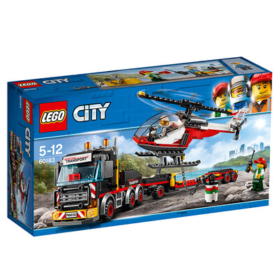 

LEGO Building Block City Group Series City Heavy Helicopter Transporter 5-12 Years Old 60183 Childrens Toys Boys&Girls Birthday Christmas Gifts