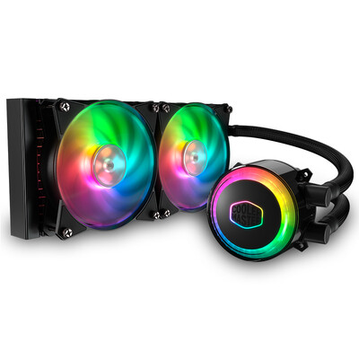 

CoolerMaster GolerMaster ice god G240RGB CPU water cooling radiator I9 2066 AM4ARGB lamp beads double chamber pump low resistance cold row FEP water cooling tube