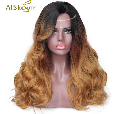 

Is a wig 20" Long Black Ombre Golden aisi hair Wig Synthetic Cosplay Heat Resistant Full Hair Wigs For Women Can Be Cosplay