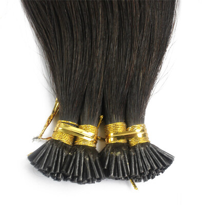 

1g/s 100g Human Virgin Hair Dark Brown Pre-bonded Keratin Stick I-tip Hair Extensions
