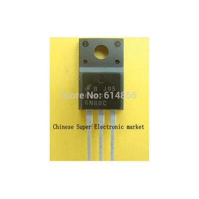 

50PCS FQPF6N80C FQPF6N80 6N80C TO-220F IC