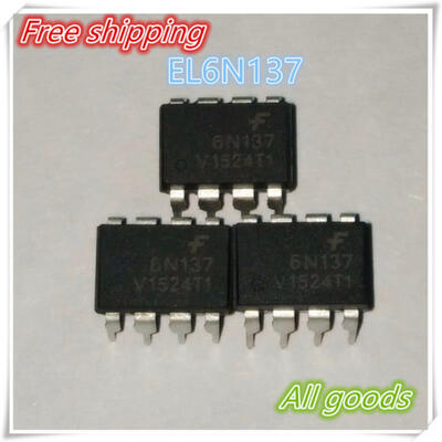 

Free Shipping 20PCS 6n137 EL6N137 DIP-8 eco-friendly high speed optocoupler