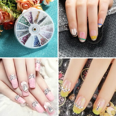 

1.5mm 3600pcs Nail Art 3D DIY Rhinestones For UV Gel Acrylic Decoration