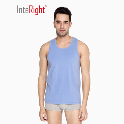 

INTERIGHT vest male modal cotton stretch vest hemp gray L