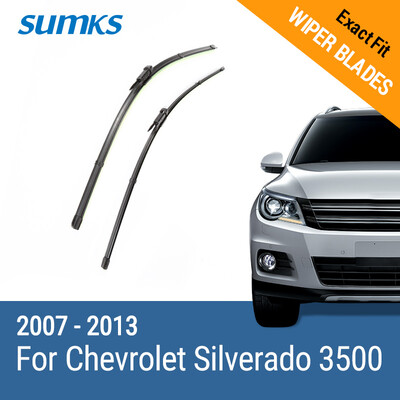 

SUMKS Wiper Blades for Chevrolet Silverado 3500 22"&22" Fit Pinch Type Arms 2007 2008 2009 2010 2011 2012 2013