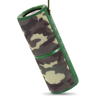 

ROYQUEEN M400 Bluetooth Speaker Сабвуфер Наружная водонепроницаемая поддержка динамиков Несколько портативных мини-динамиков Flame Red