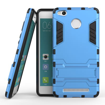 

TPU Armor Case Shockproof Rugged Protective Back Cover Standing Frame for XIAOMI Redmi 3 Pro