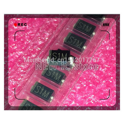 

Free Shipping 50pcs/lot SMD rectifier diodes GS1M making S1M SMA DO-214AC new original
