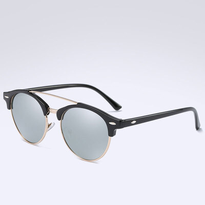 

Поляризованные солнцезащитные очки Мужчины Женщины Бренд-дизайнер Unisex Fashion Alloy + PC Круглые солнцезащитные очки Дамы Vintage Солнцезащитные очки Oculos de sol