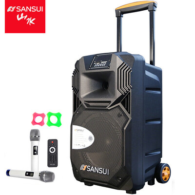 

Landscape SANSUI SS1-10 Square Dance Audio Bluetooth Speaker Outdoor Portable Speaker High Power Wireless Microphone Speaker