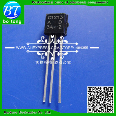 

Free shipping 2SC1213AD 2SC1213 C1213 NPN Transistor TO-92 Triode Transistor 20 pcs/bag