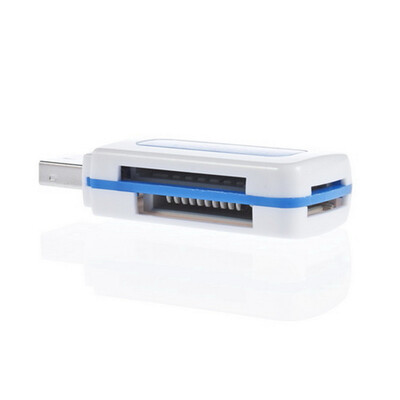 

Protable USB 2.0 4 in 1 Memory Multi Card Reader for SD TF T-Flash M2 Card