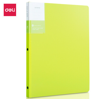

Deli deli color A4 information book file folder folder file management 5151-30 page green