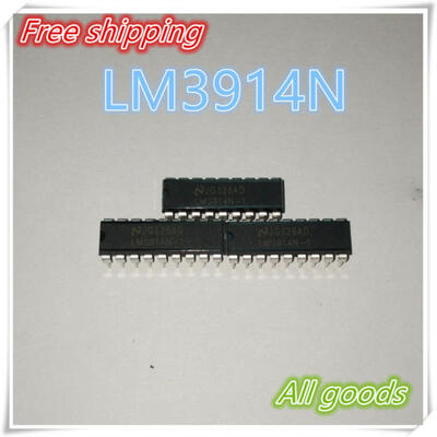 

Free shipping 50pcs LM3914N-1 DIP18 LM3914N LM3914 DotBar Display Driver